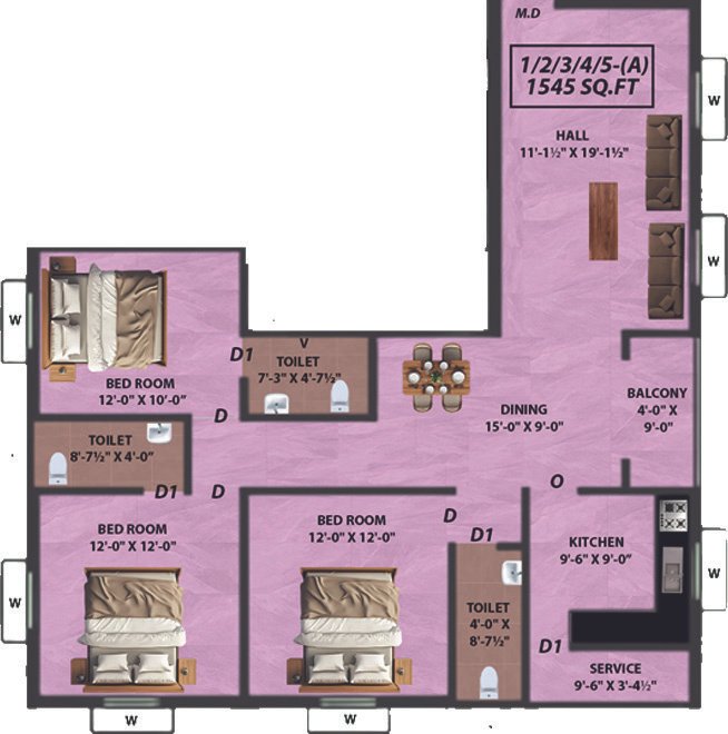 Floor Plan B — Perfect Paramesh