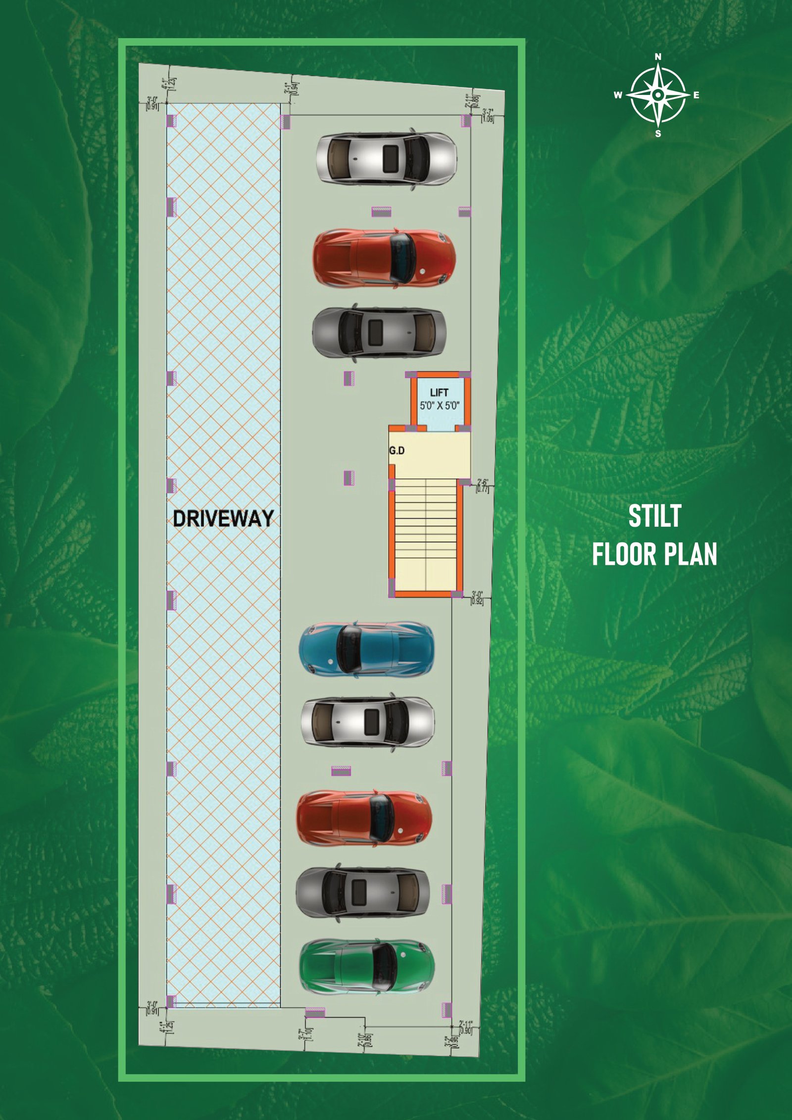 Perfect Pruthvi stilt floor plan