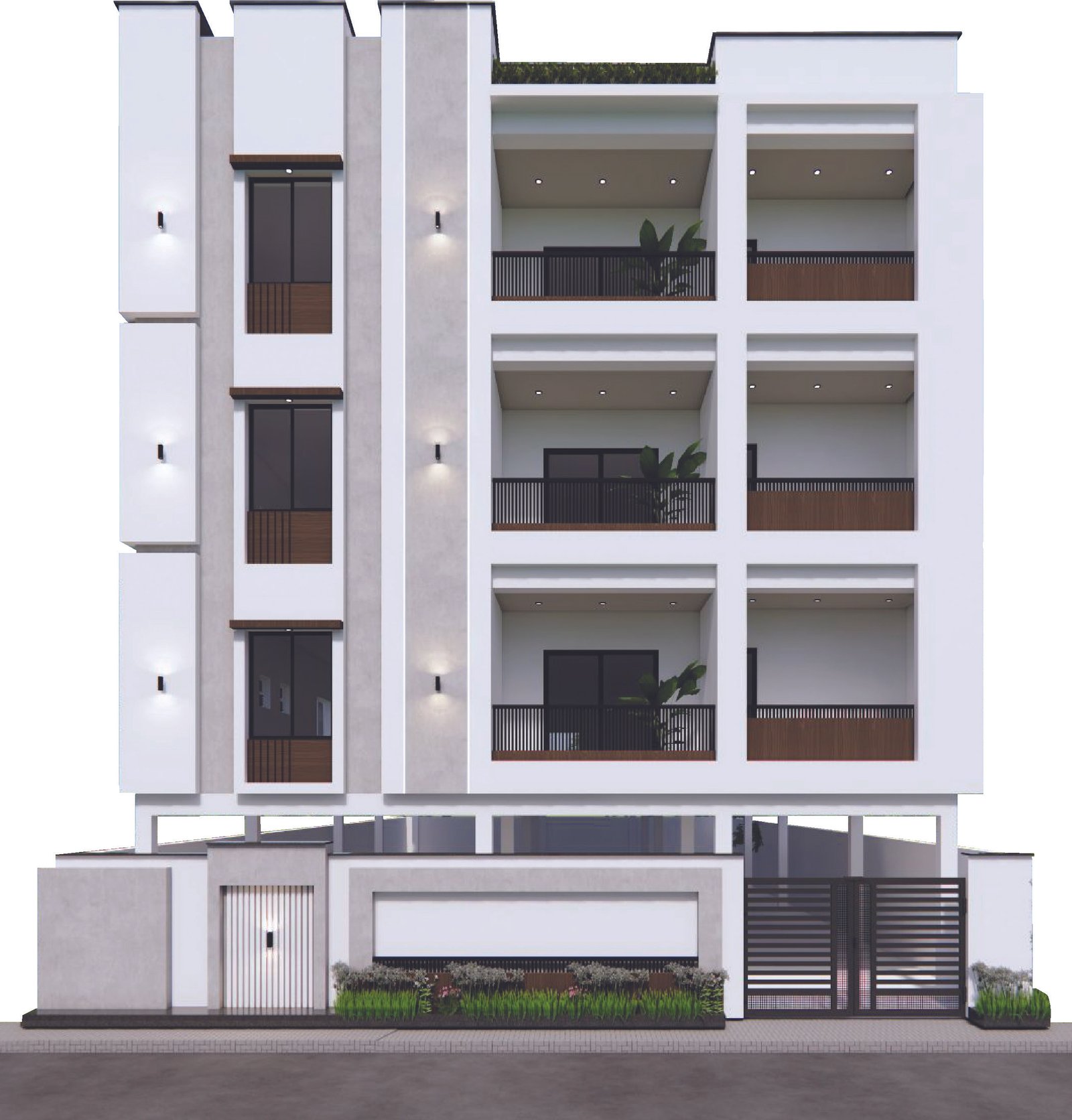 Perfect Builders luxury tower at dusk
